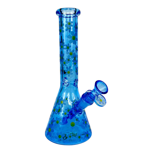 25cm Blue Glow in the Dark Marc Jacobs Beaker Bong - The Bong Baron