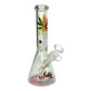 Billy Mate Beaker Bong Melting Rasta Leaf 25cm - The Bong Baron