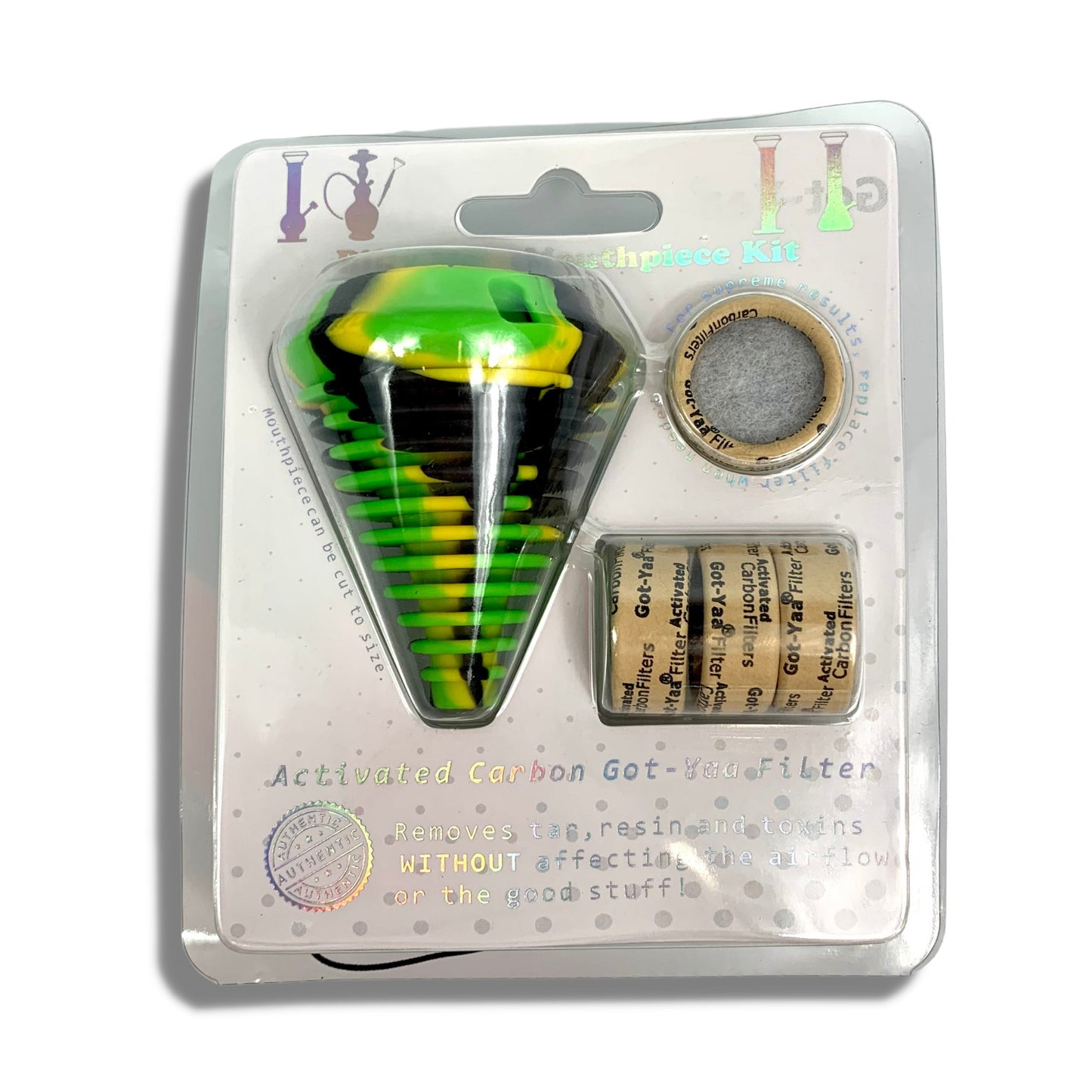 Billy Mate Silicone Mouthpiece Filter Kit – Green Camo - The Bong Baron