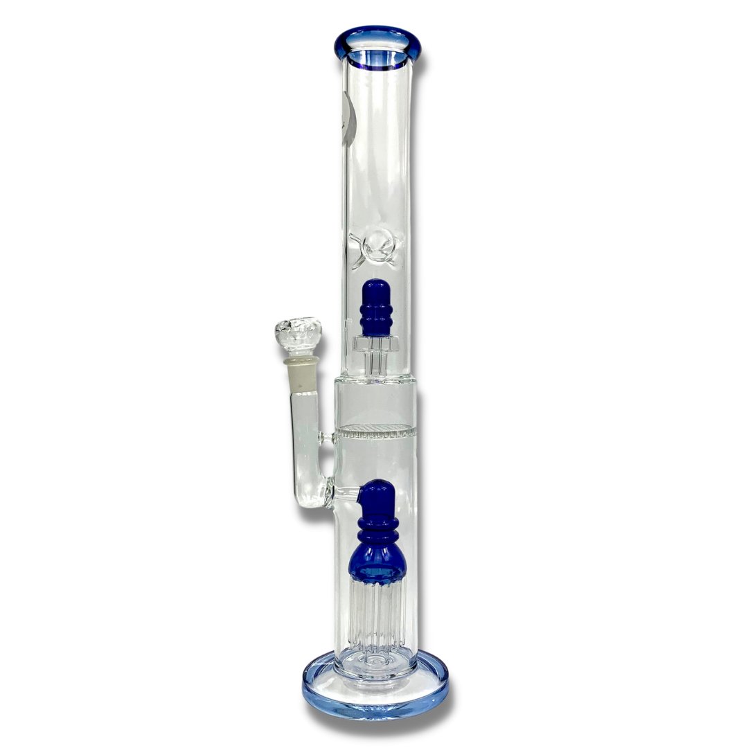 Billy Mate Triple Perc Straight Shooter Bong 45cm Blue – The Bong Baron