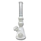 Dual Spikey Perc Beaker Bong 35cm White - The Bong Baron