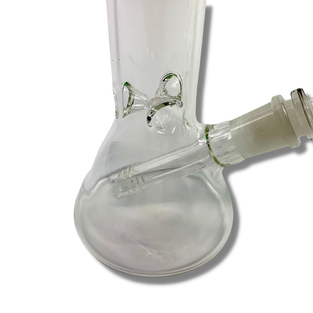 Glass Beaker Bong 20cm Green Accent - The Bong Baron