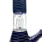 Glass Bong Dome Percolator 20cm Blue - The Bong Baron