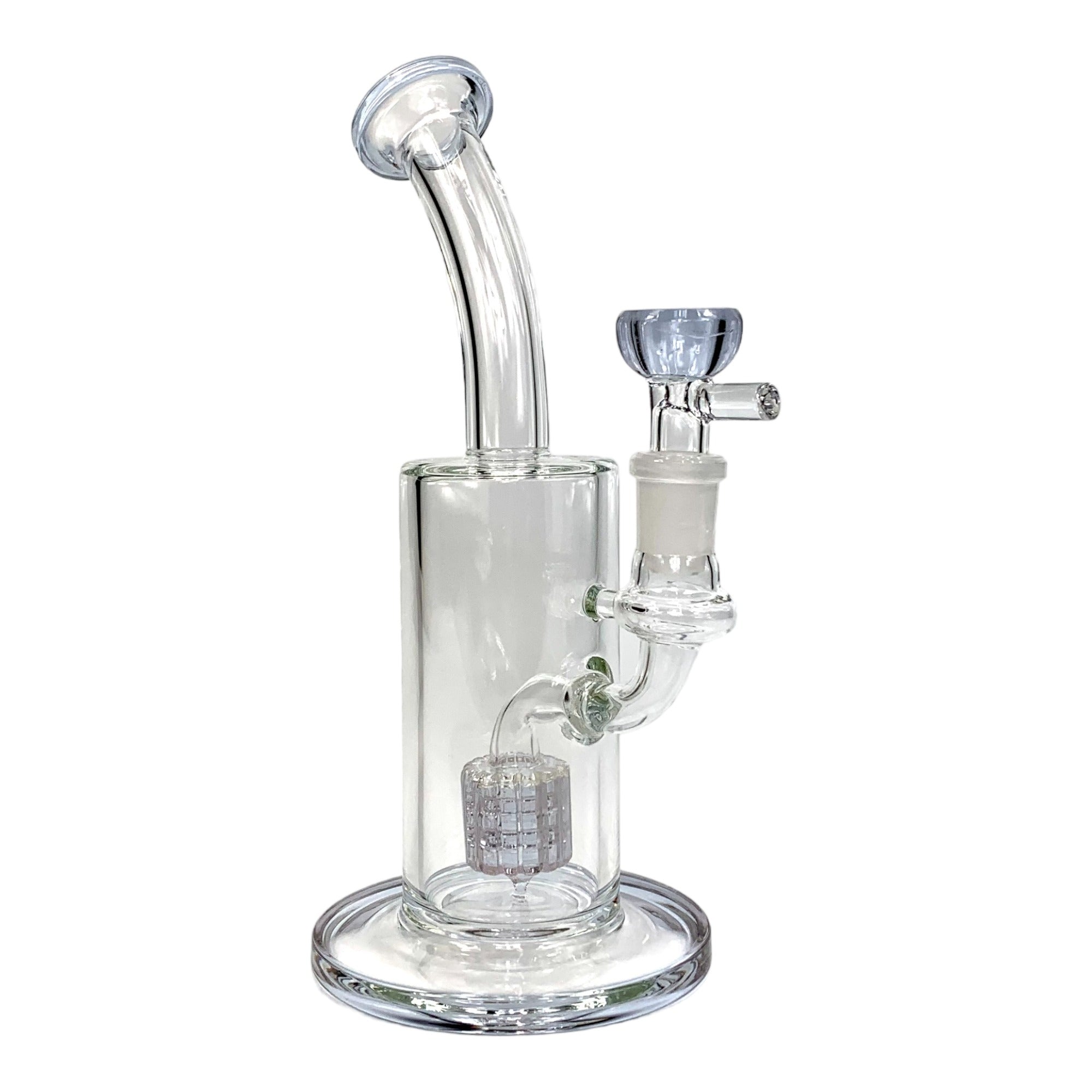 Glass Matrix Percolator Wheel Base Dab Rig and Bong 22cm Purple – The ...