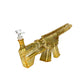 Gold Machine Gun Glass Bong 54cm - The Bong Baron