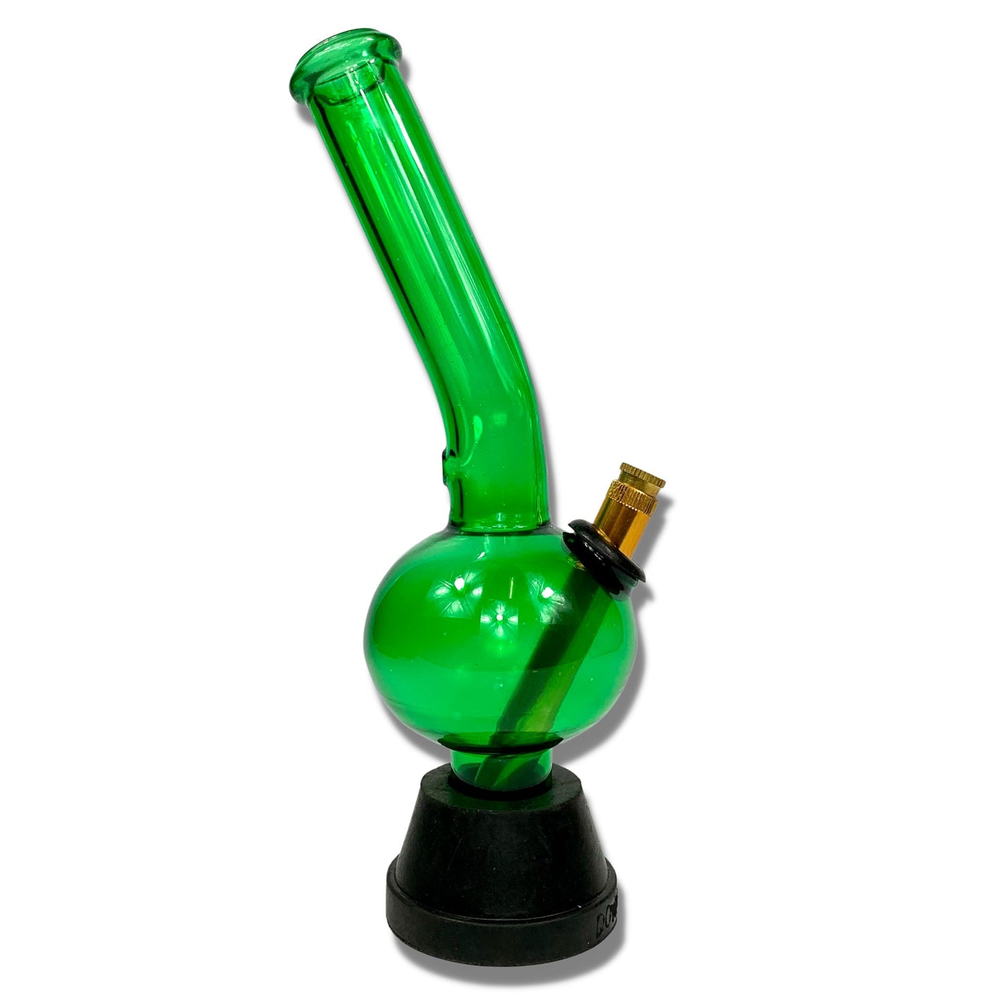 Green Glass Bonza Bong 29cm - The Bong Baron