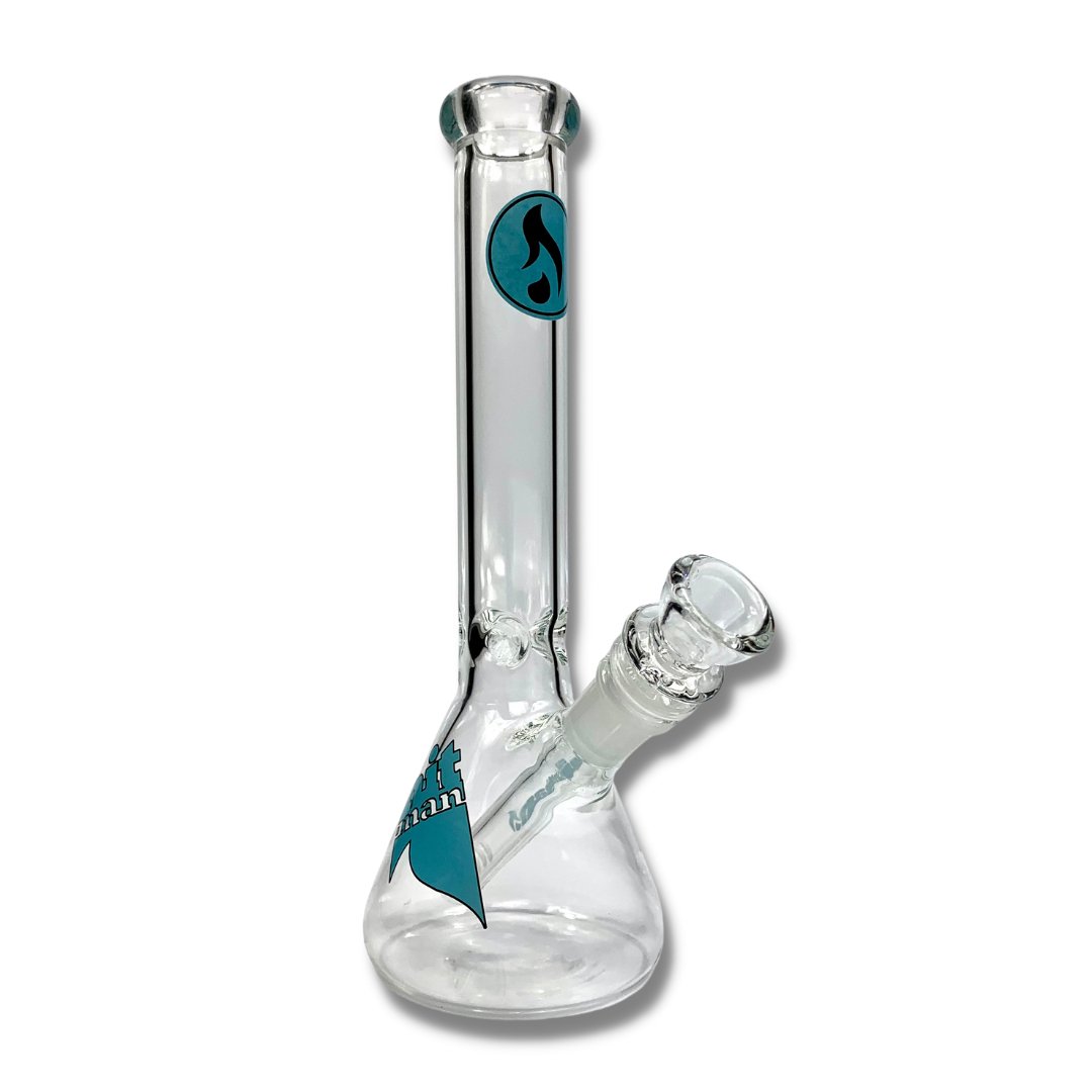 Hitman Glass Basic Beaker 25cm Blue - The Bong Baron