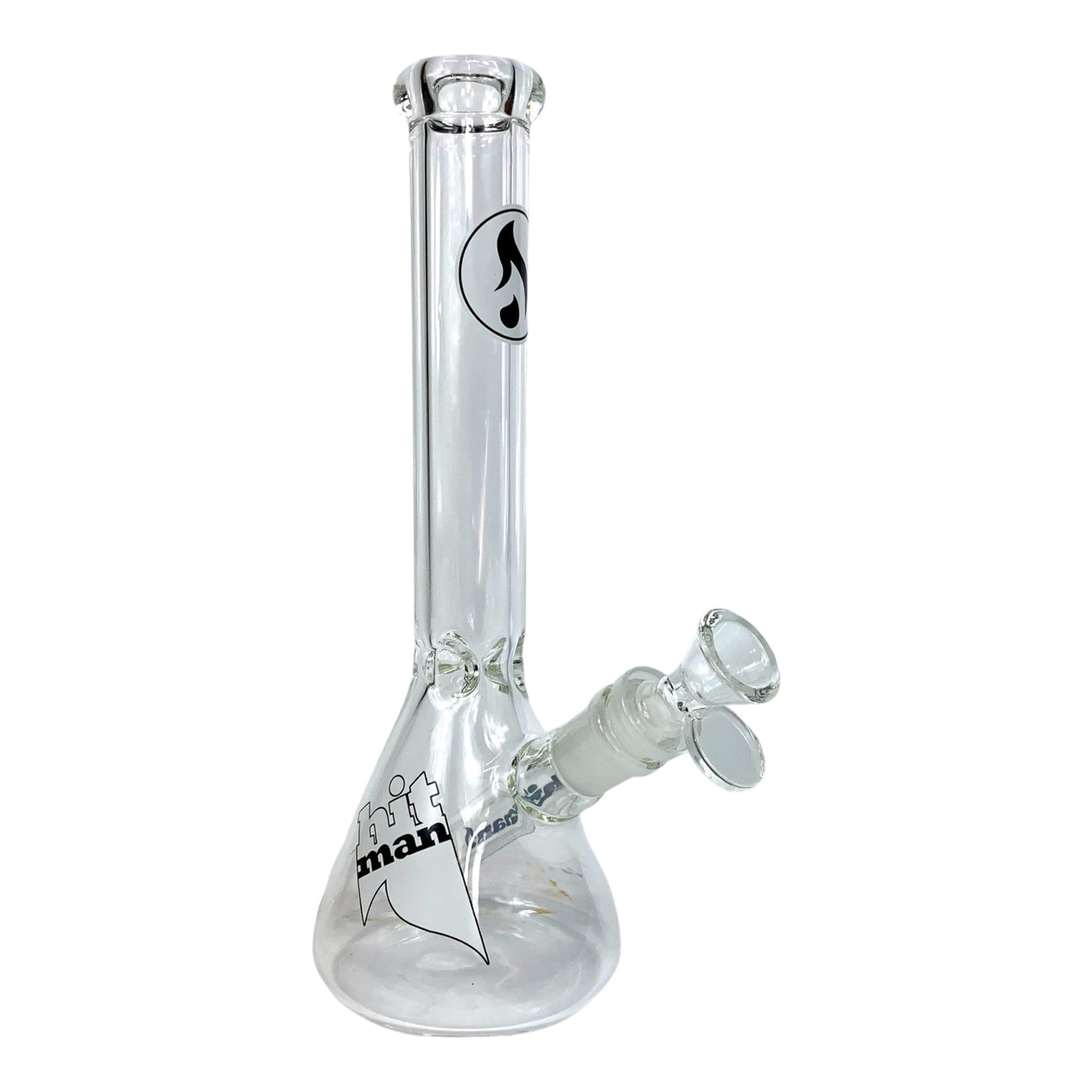 Hitman Glass Basic Beaker 25cm White - The Bong Baron