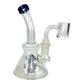 Lollipop Perc Dab Rig and Bong Blue Candy Swirl 16cm - The Bong Baron