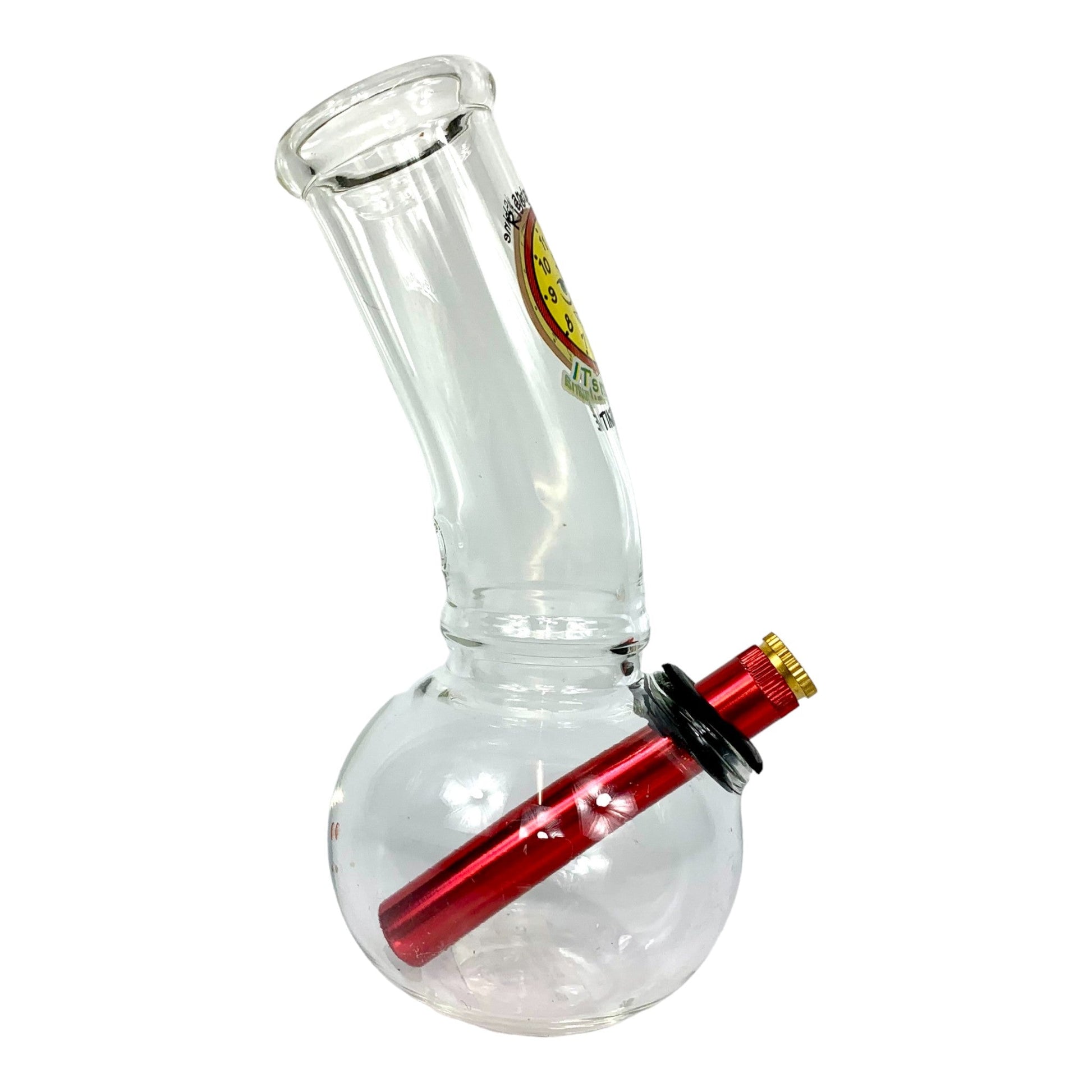 Marijuana Time Bubble Bonza Bong 18cm - The Bong Baron