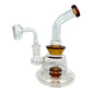 Matrix Perc Bong and Dab Rig 15cm Amber - The Bong Baron