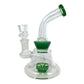 Matrix Perc Bong and Dab Rig 15cm Green - The Bong Baron