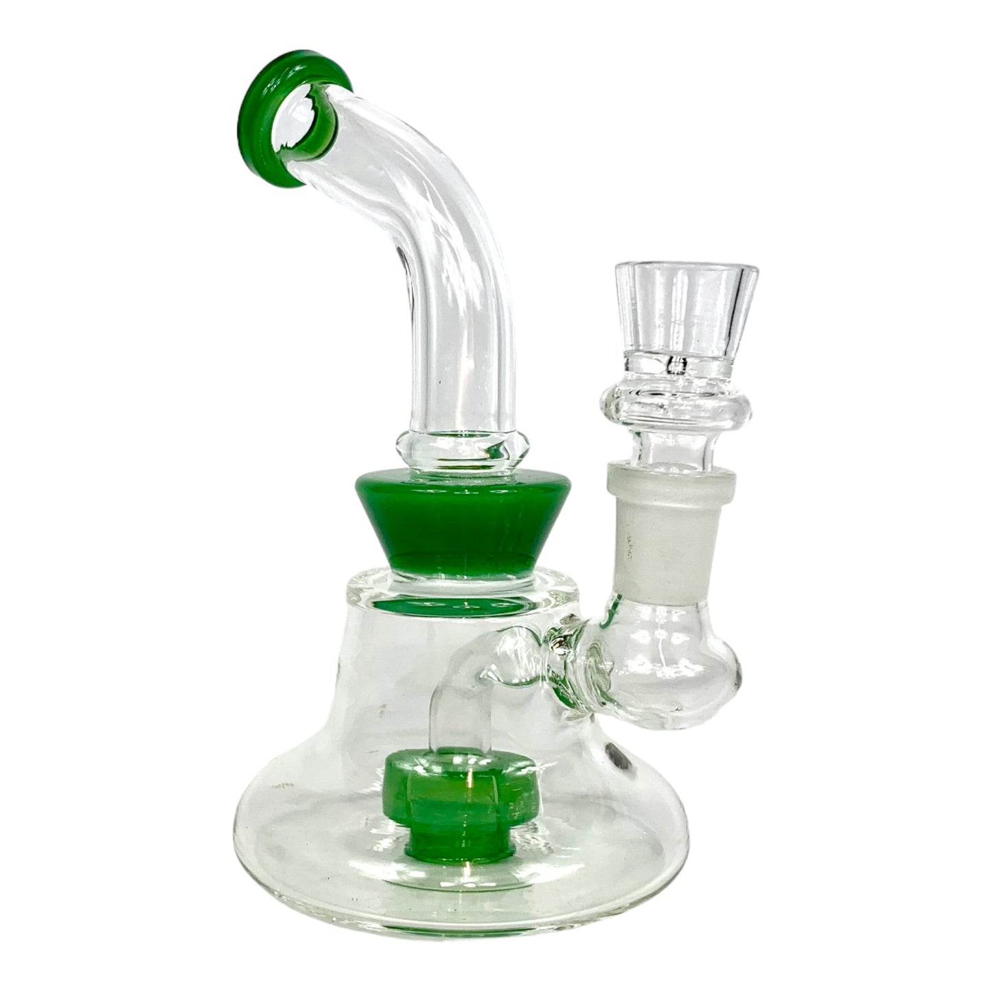 Matrix Perc Bong and Dab Rig 15cm Green - The Bong Baron