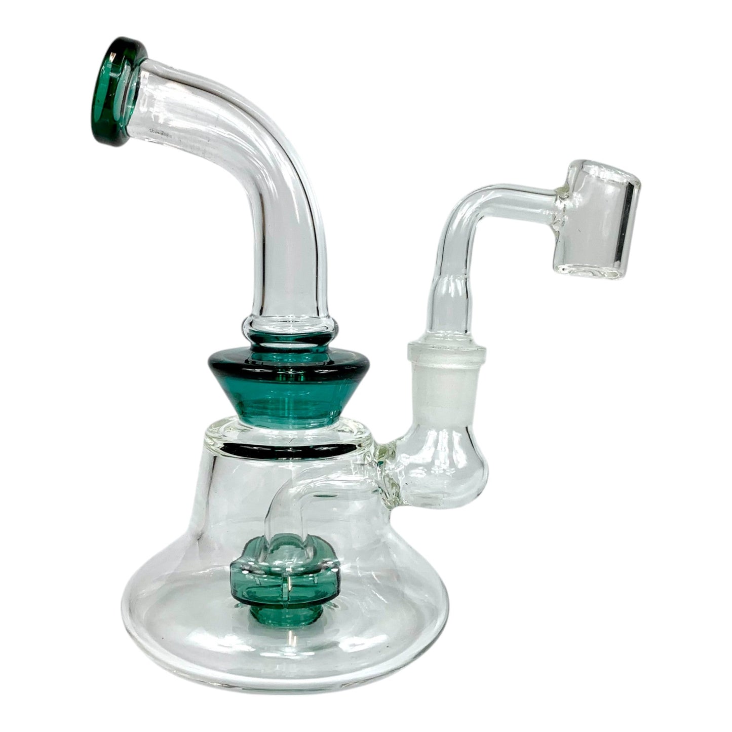 Matrix Perc Bong and Dab Rig 15cm Teal - The Bong Baron