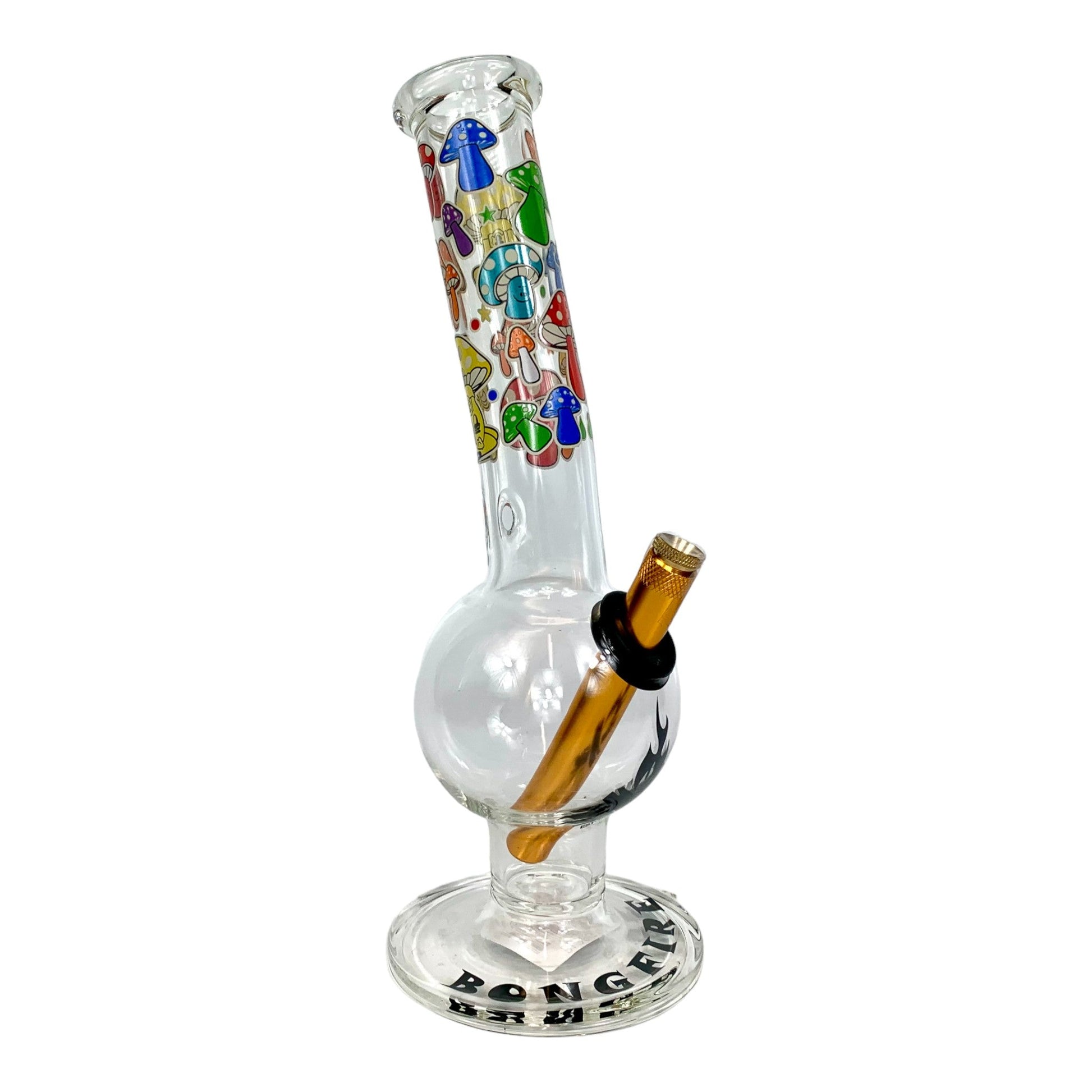 MWP Bongfire Mushrooms Bubble Bong 28cm - The Bong Baron