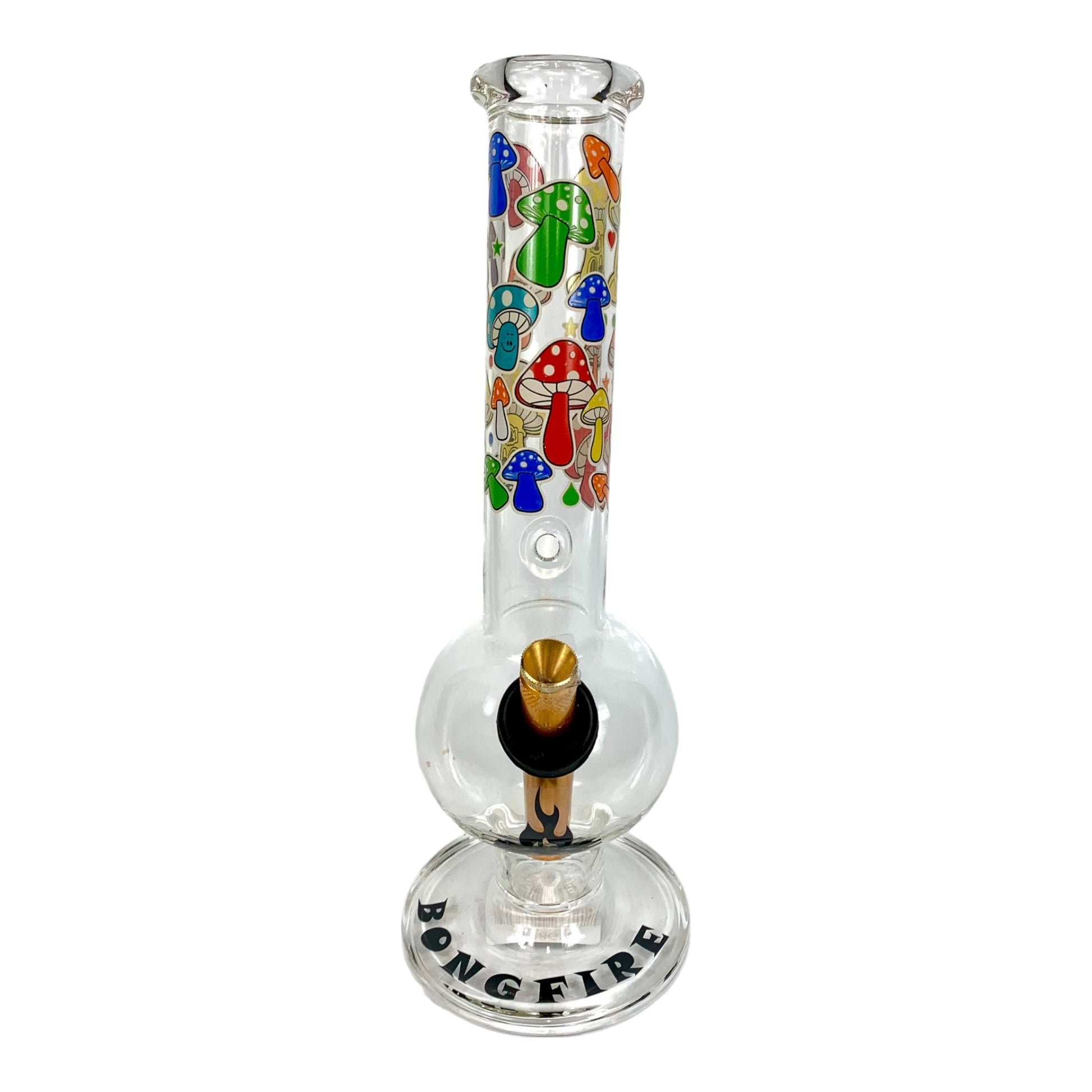 MWP Bongfire Mushrooms Bubble Bong 28cm - The Bong Baron