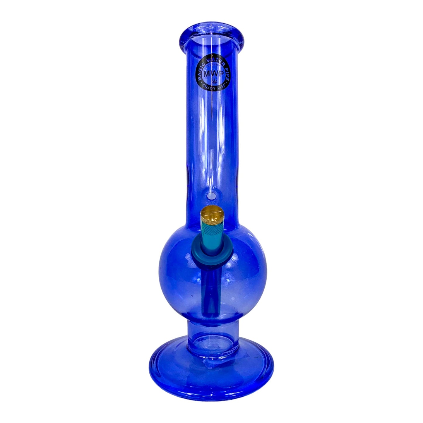 MWP Glass Bubble Bong 28cm Blue - The Bong Baron