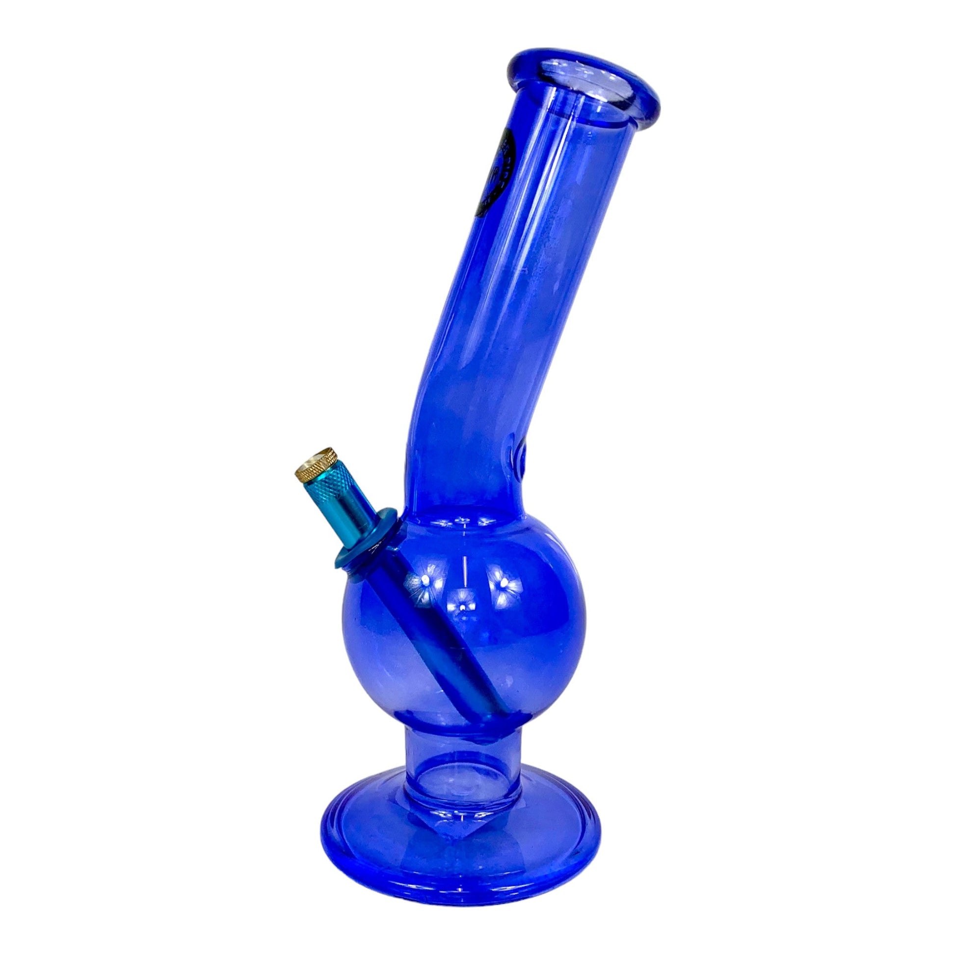 MWP Glass Bubble Bong 28cm Blue - The Bong Baron