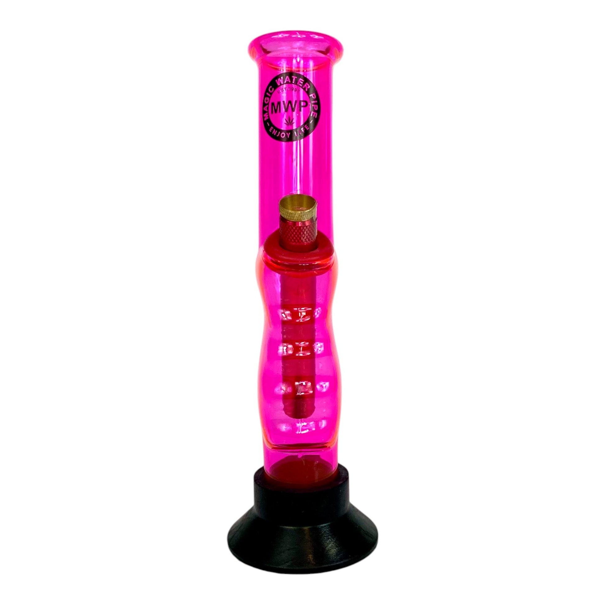 MWP Glass Gripper Bong Pink 22cm - The Bong Baron