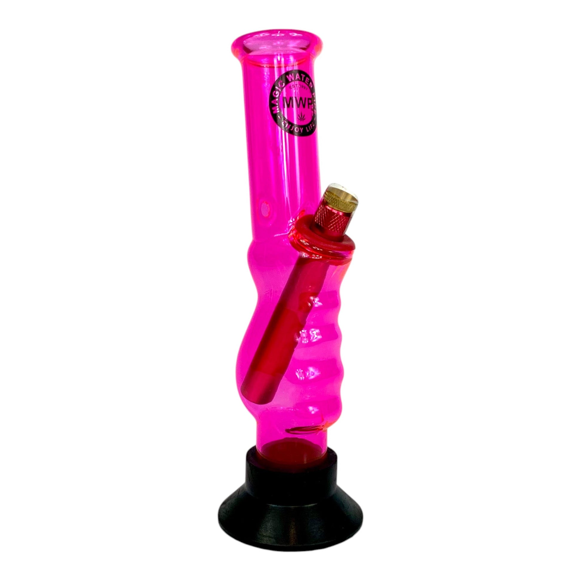 MWP Glass Gripper Bong Pink 22cm - The Bong Baron