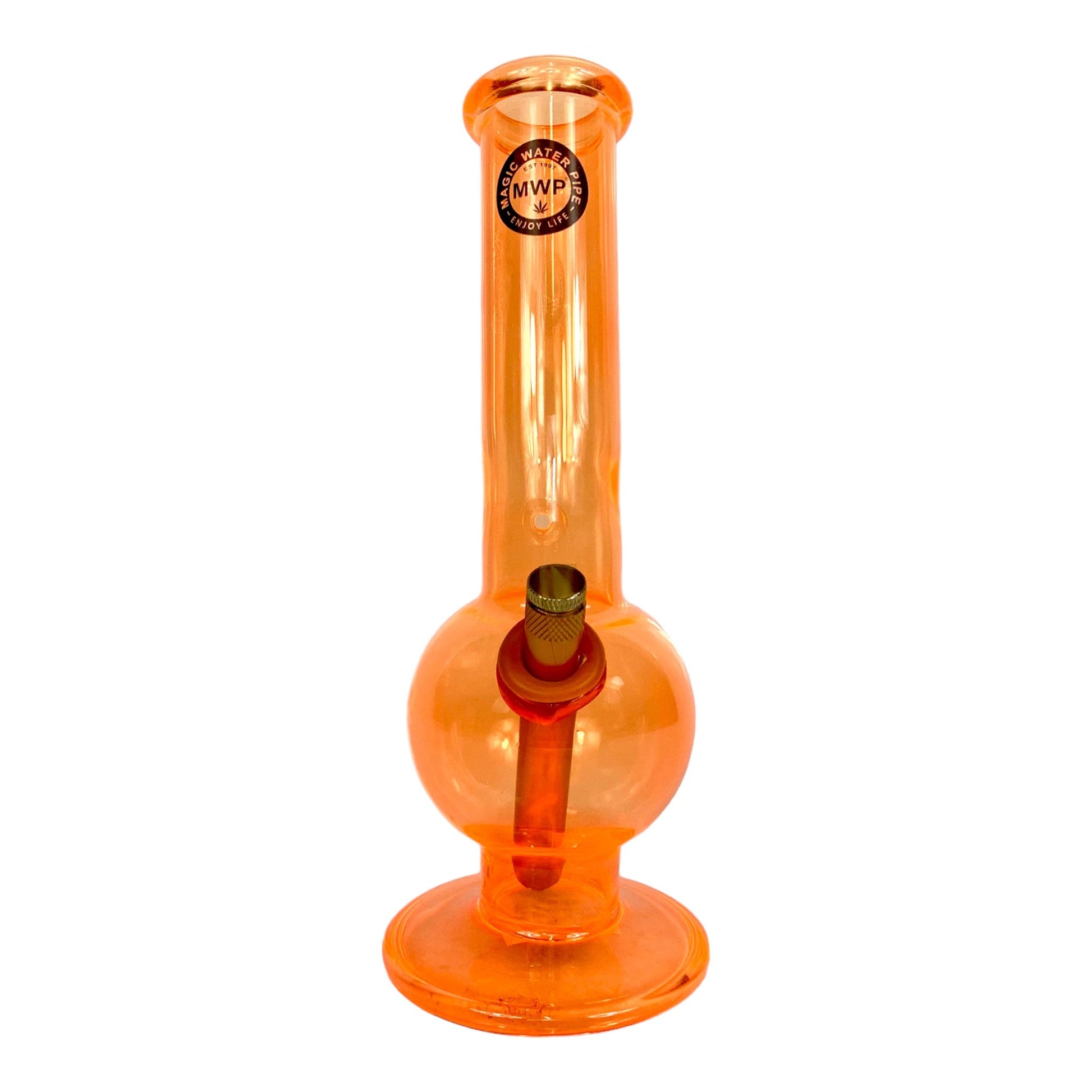 MWP Orange Bubble Bong 26cm - The Bong Baron