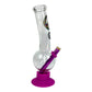 MWP Peace Leaf Bubble Bong Pink 25cm - The Bong Baron