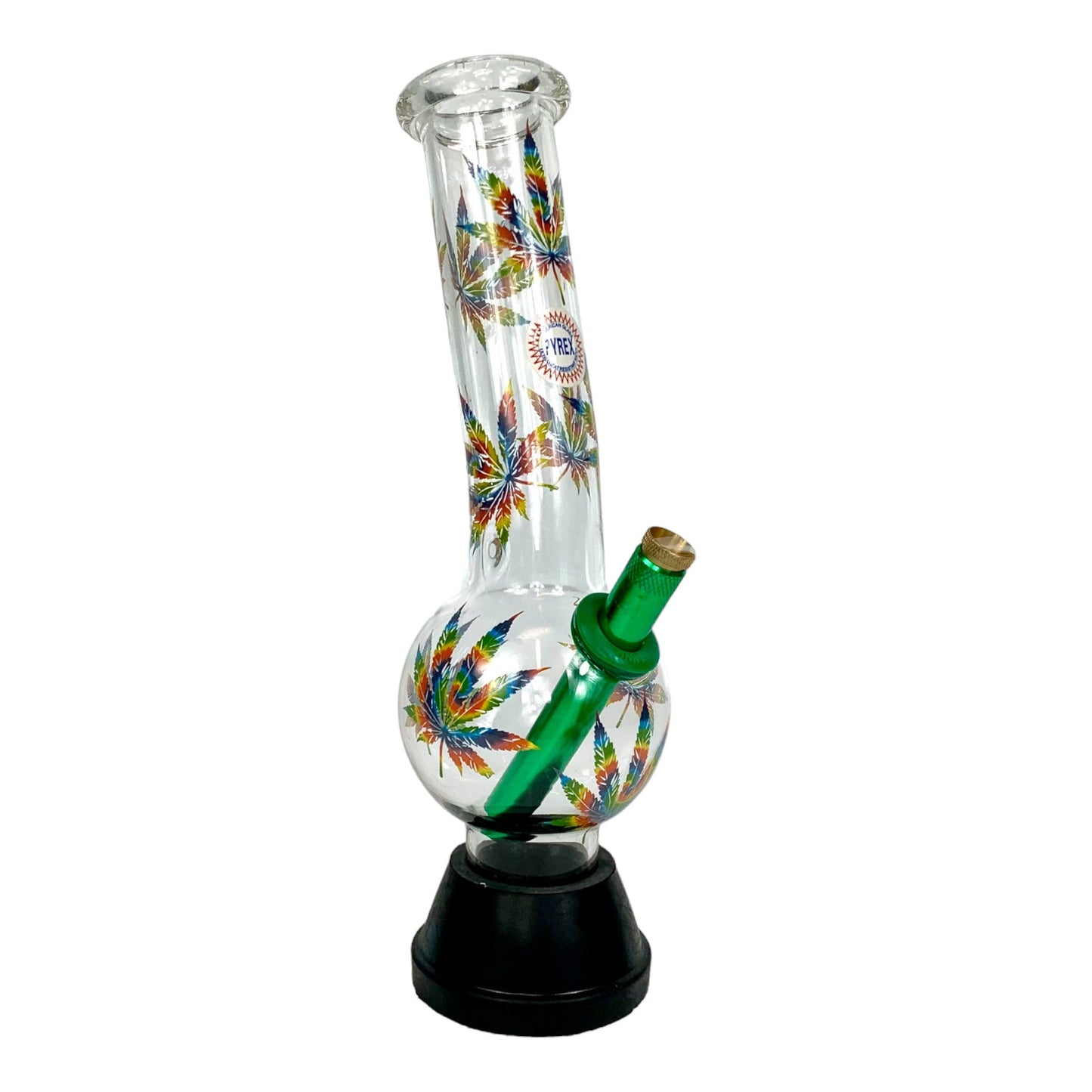 MWP Rainbow Leaf Bubble Bong 30cm - The Bong Baron