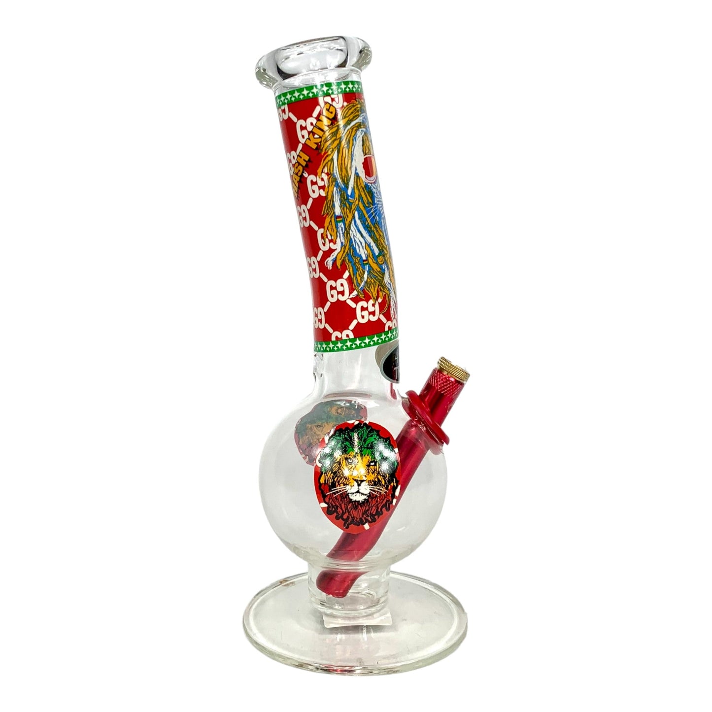 MWP Rasta Lion Bubble Bong 28cm - The Bong Baron