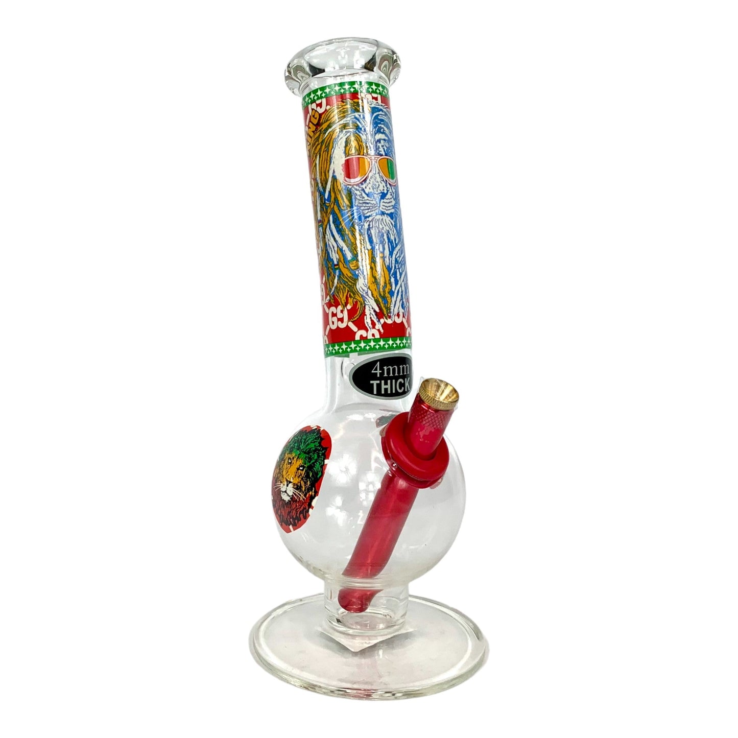 MWP Rasta Lion Bubble Bong 28cm - The Bong Baron