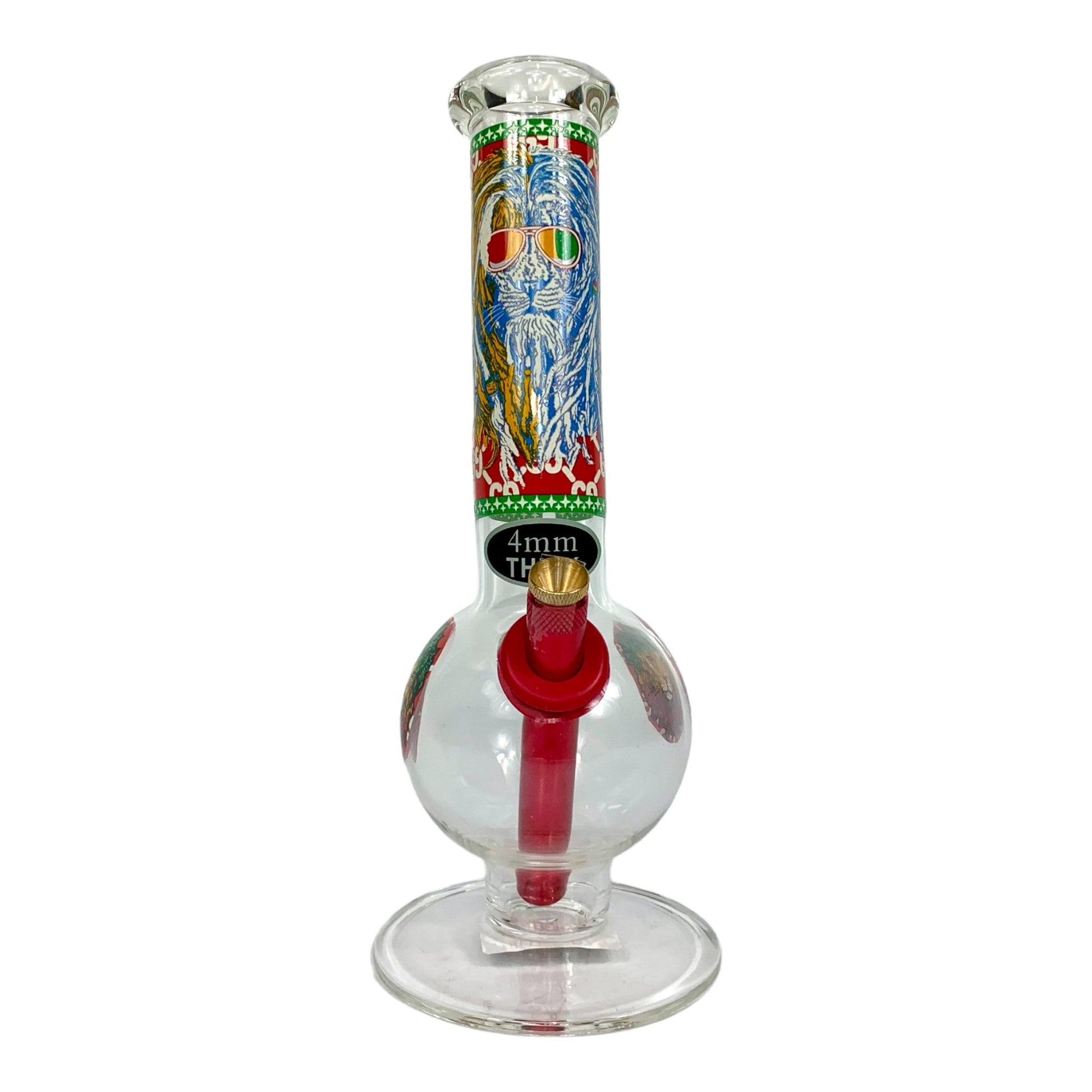 MWP Rasta Lion Bubble Bong 28cm - The Bong Baron