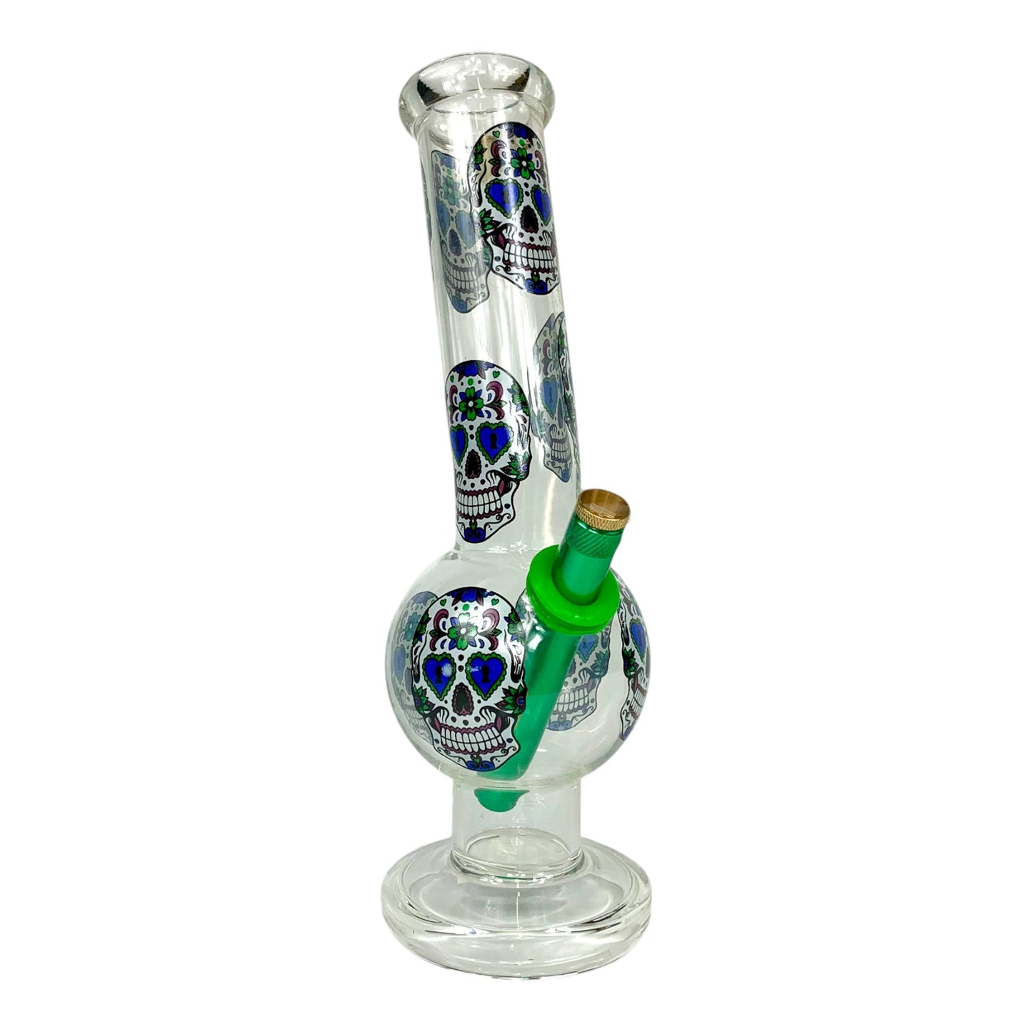 MWP Skull Glass Bubble Bong 28cm - The Bong Baron