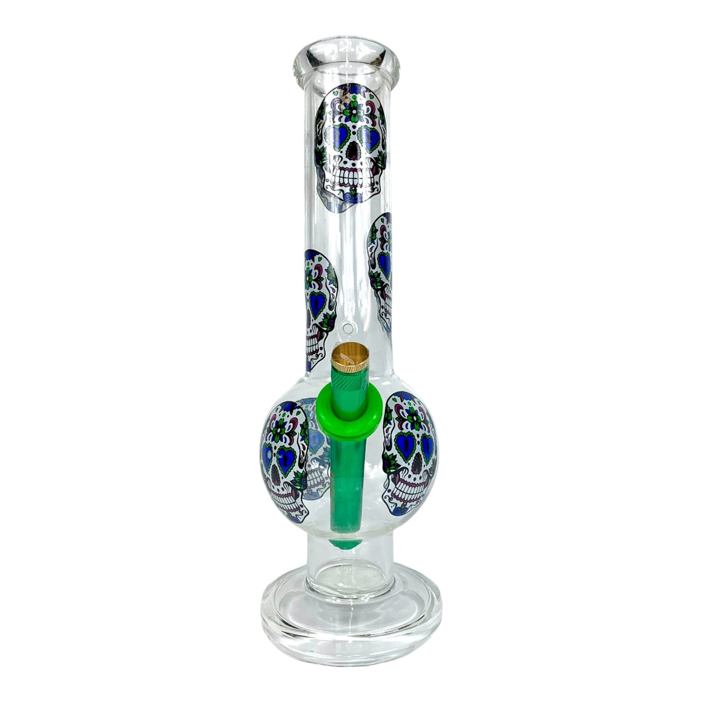 MWP Skull Glass Bubble Bong 28cm - The Bong Baron