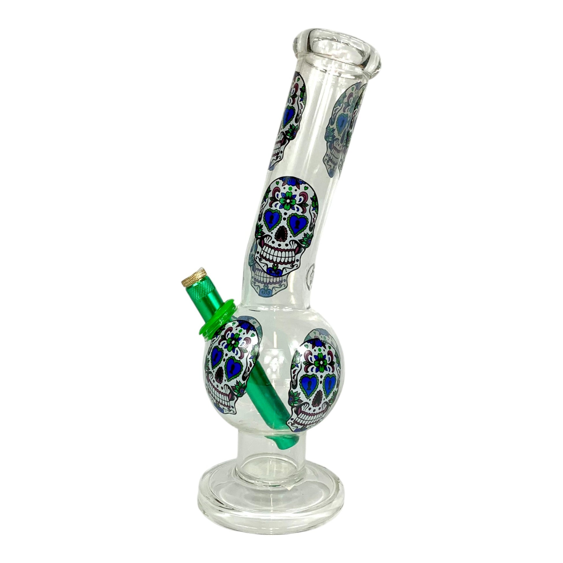 MWP Skull Glass Bubble Bong 28cm - The Bong Baron