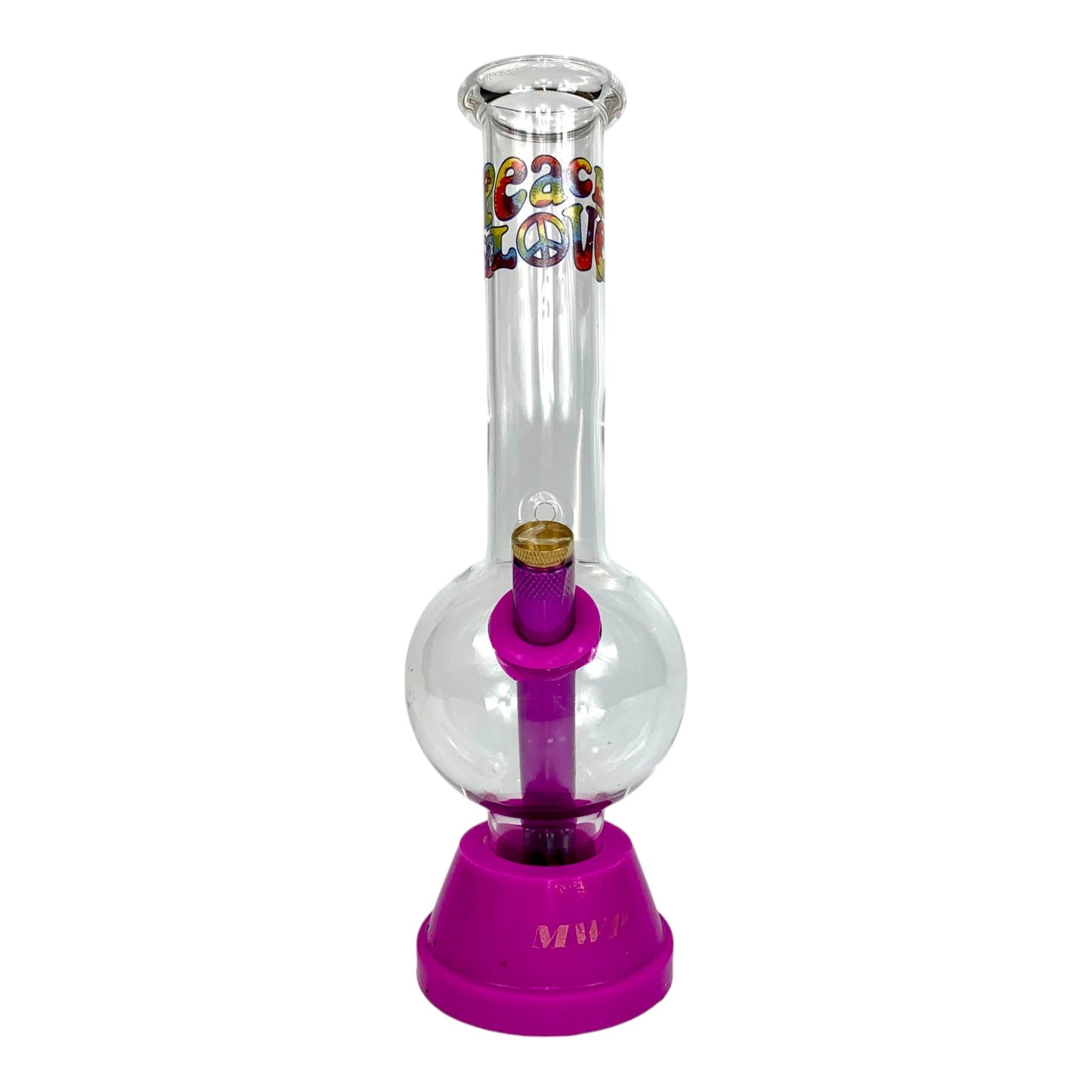 Peace and Love Bubble Bong 25cm - The Bong Baron