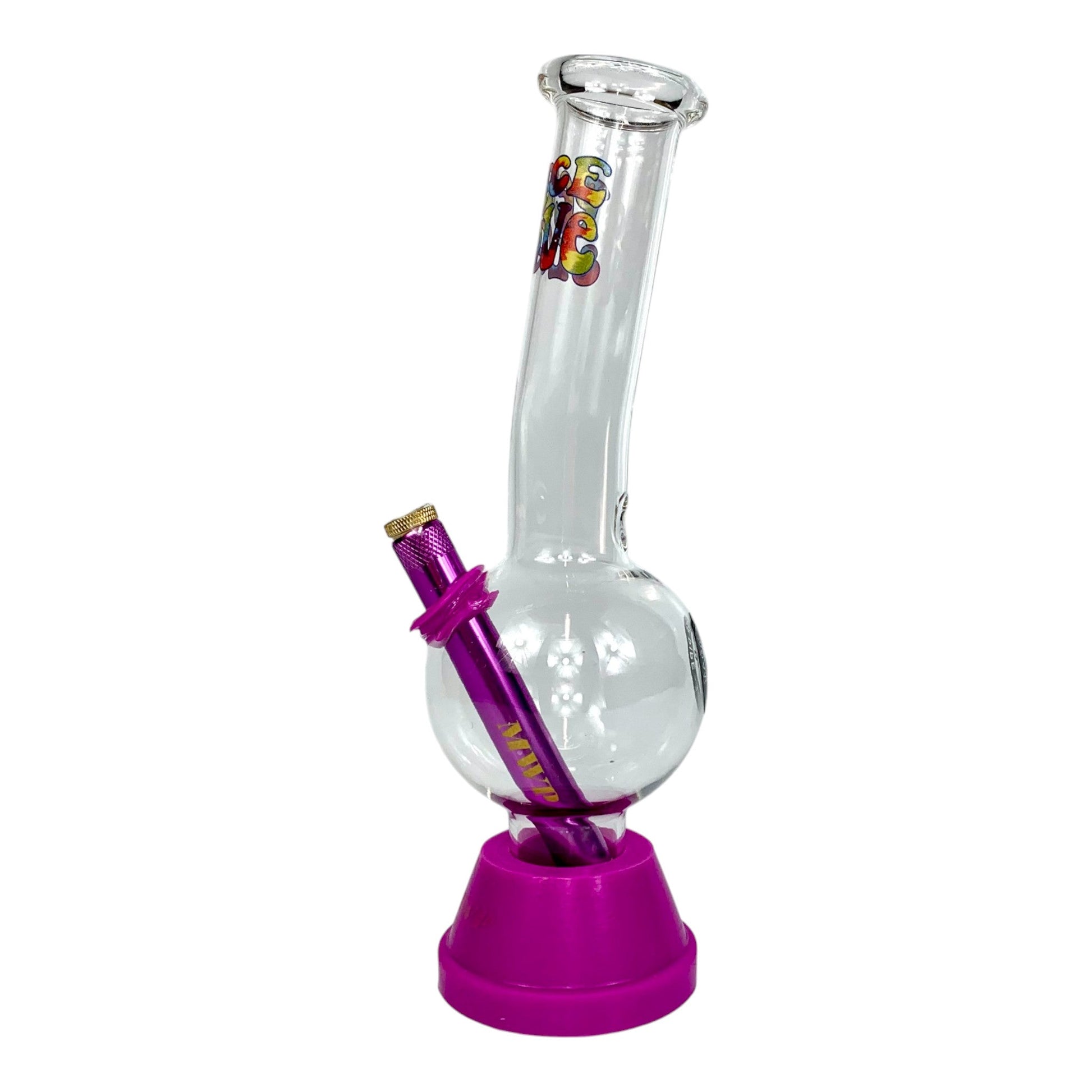 Peace and Love Bubble Bong 25cm - The Bong Baron