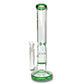 Phoenix Star Dual Perc Straight Shooter Bong 35cm Green - The Bong Baron