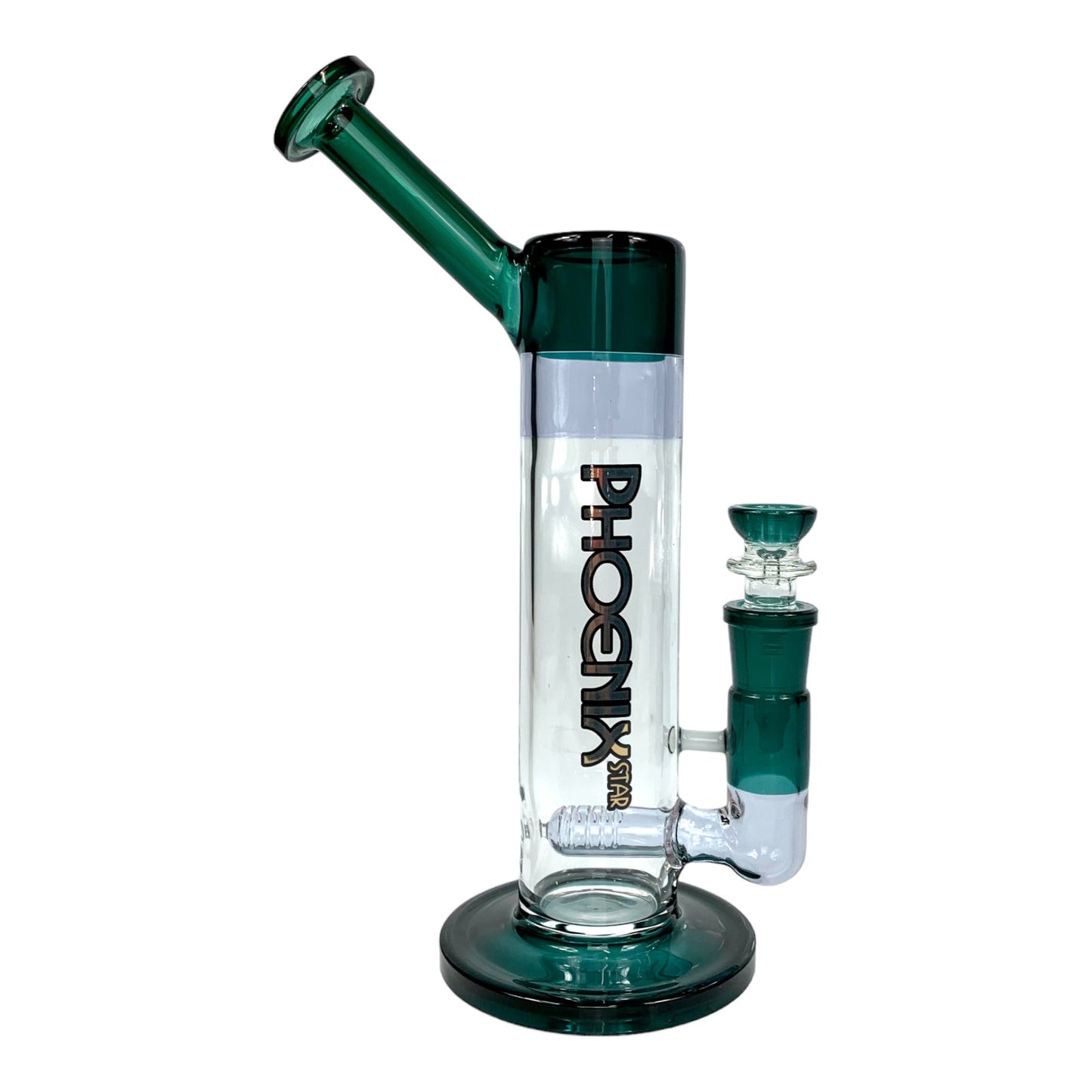 Phoenix Tube Bong 29cm Teal - The Bong Baron