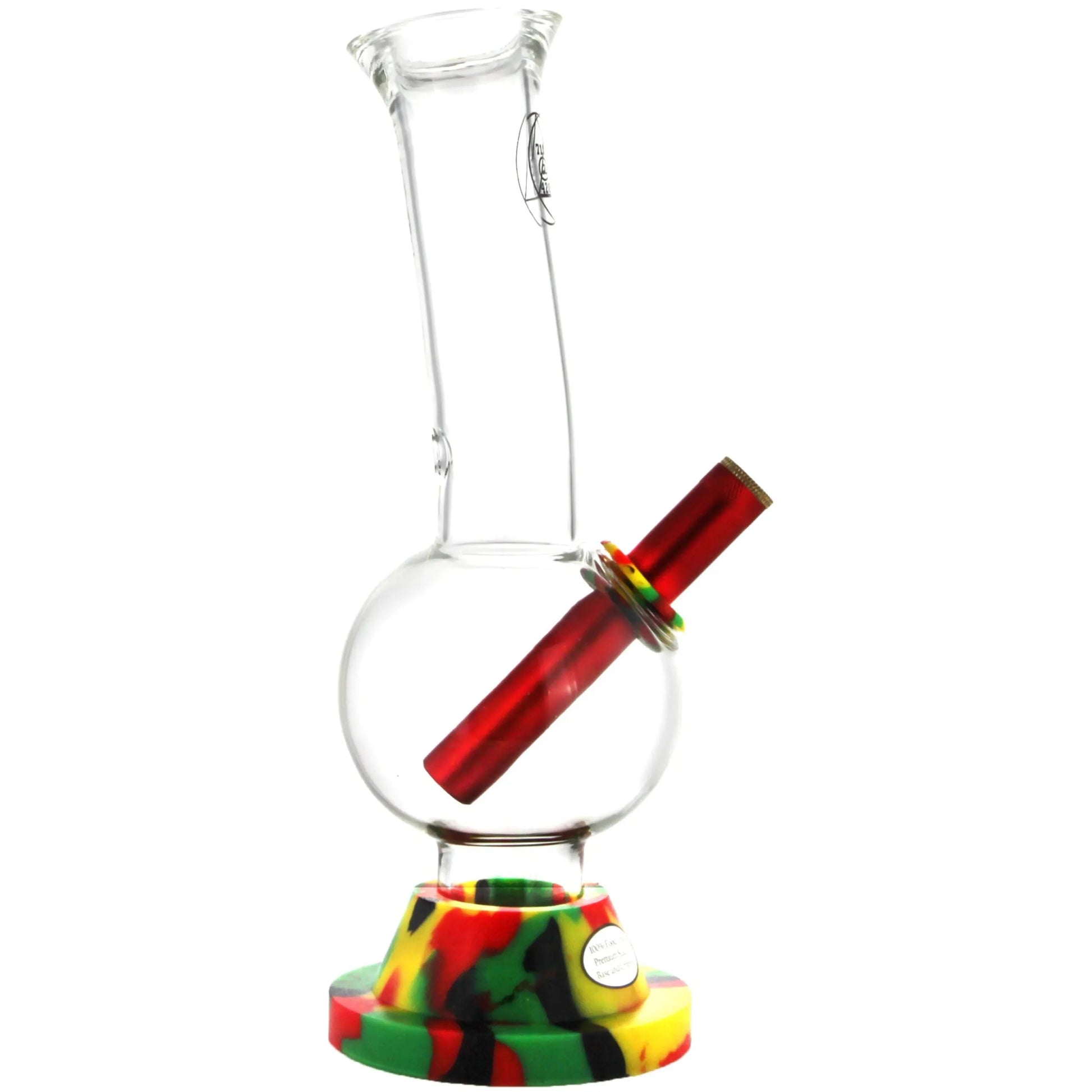 Rasta Bubble Butt Bong 25cm - The Bong Baron