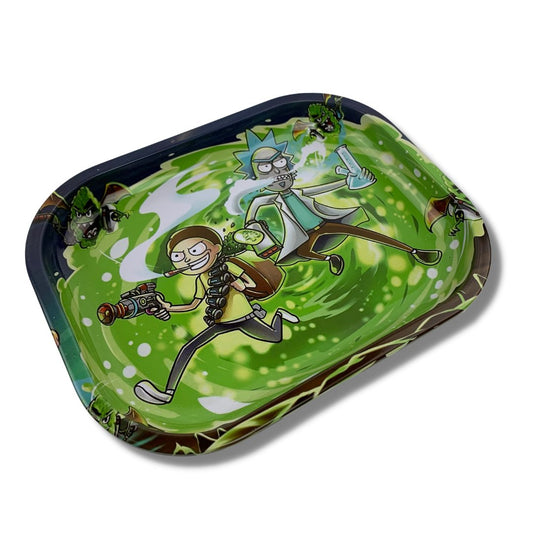 Rolling Tray 18 x 12.5cm Green Portal - The Bong Baron