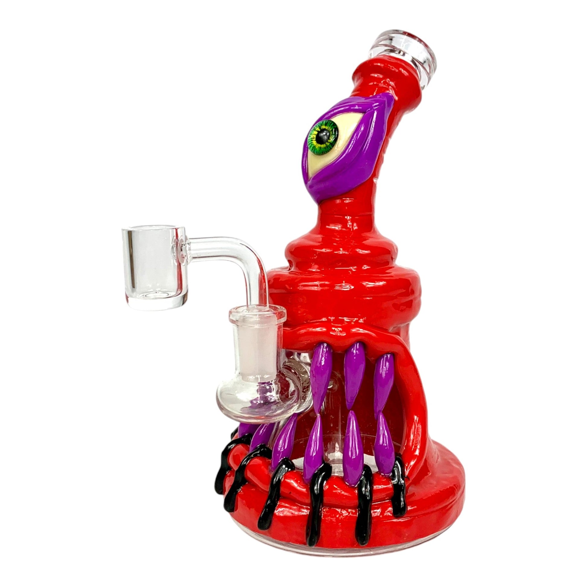 Snuggle Tooth Monster Dab Rig and Bong 20cm - The Bong Baron