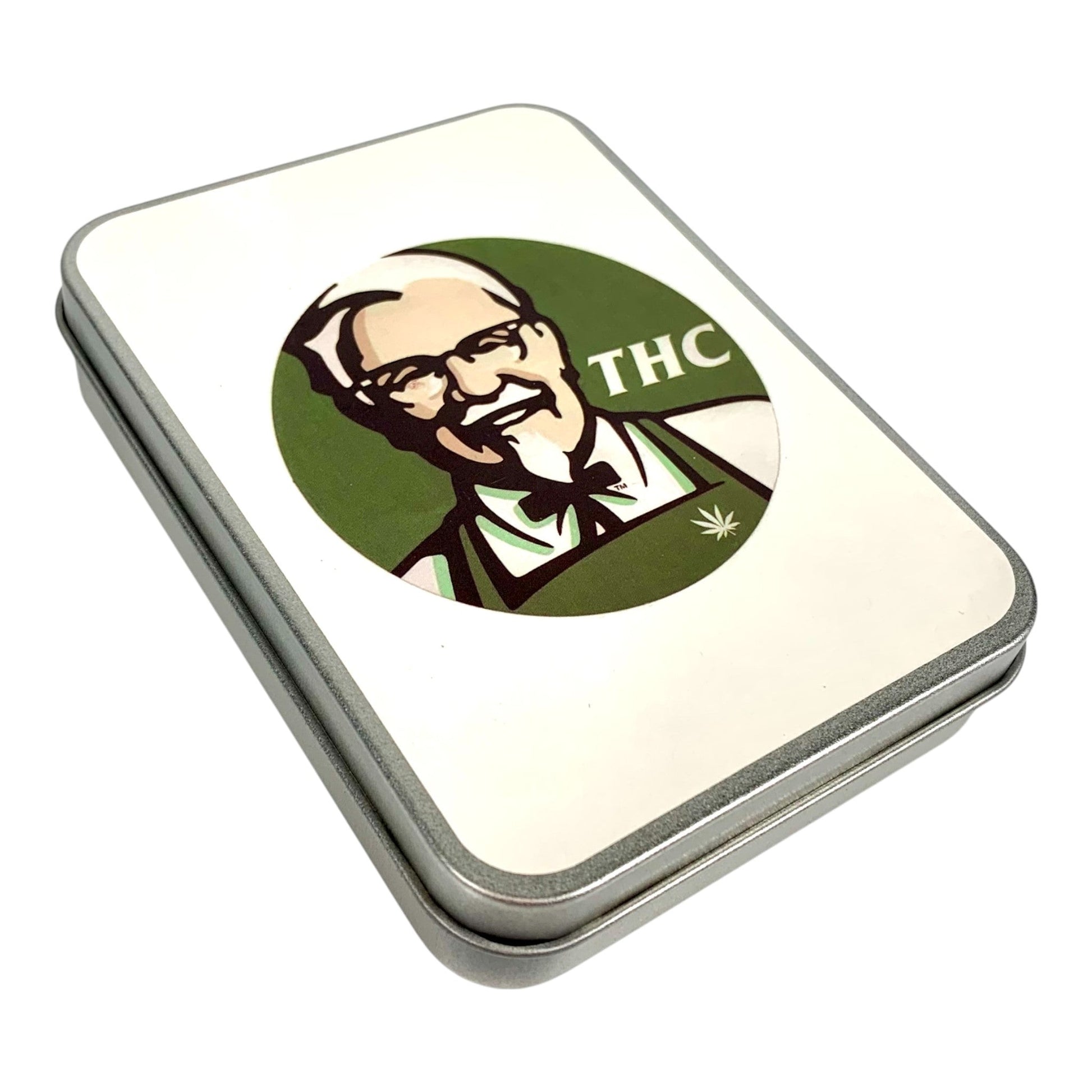 Stash Tin Colonel Stoners THC 11.5 x 8.5 x 2.5cm - The Bong Baron