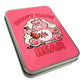 Stash Tin Pink Don't Care Bear 11.5 x 8.5 x 2.5cm - The Bong Baron