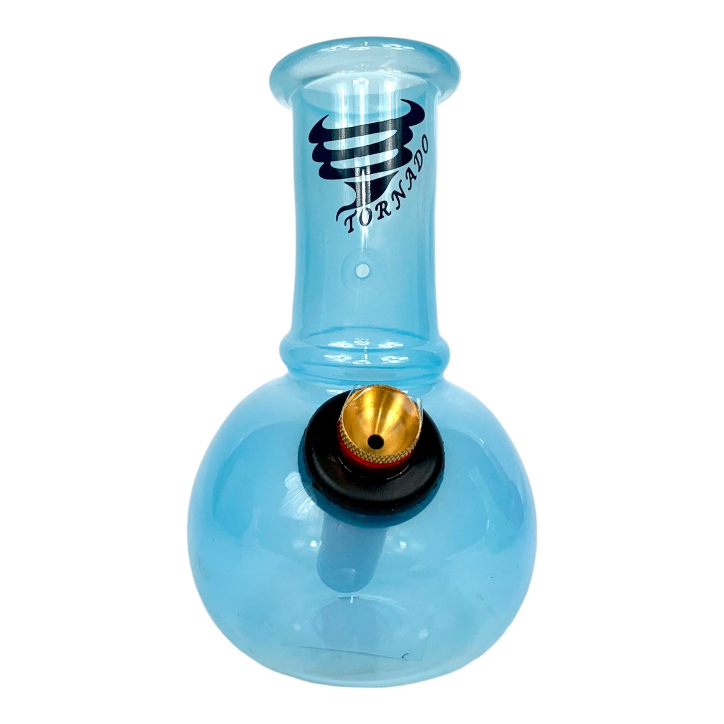 Tornado Mini Breeze Glass Bong 14cm Blue - The Bong Baron