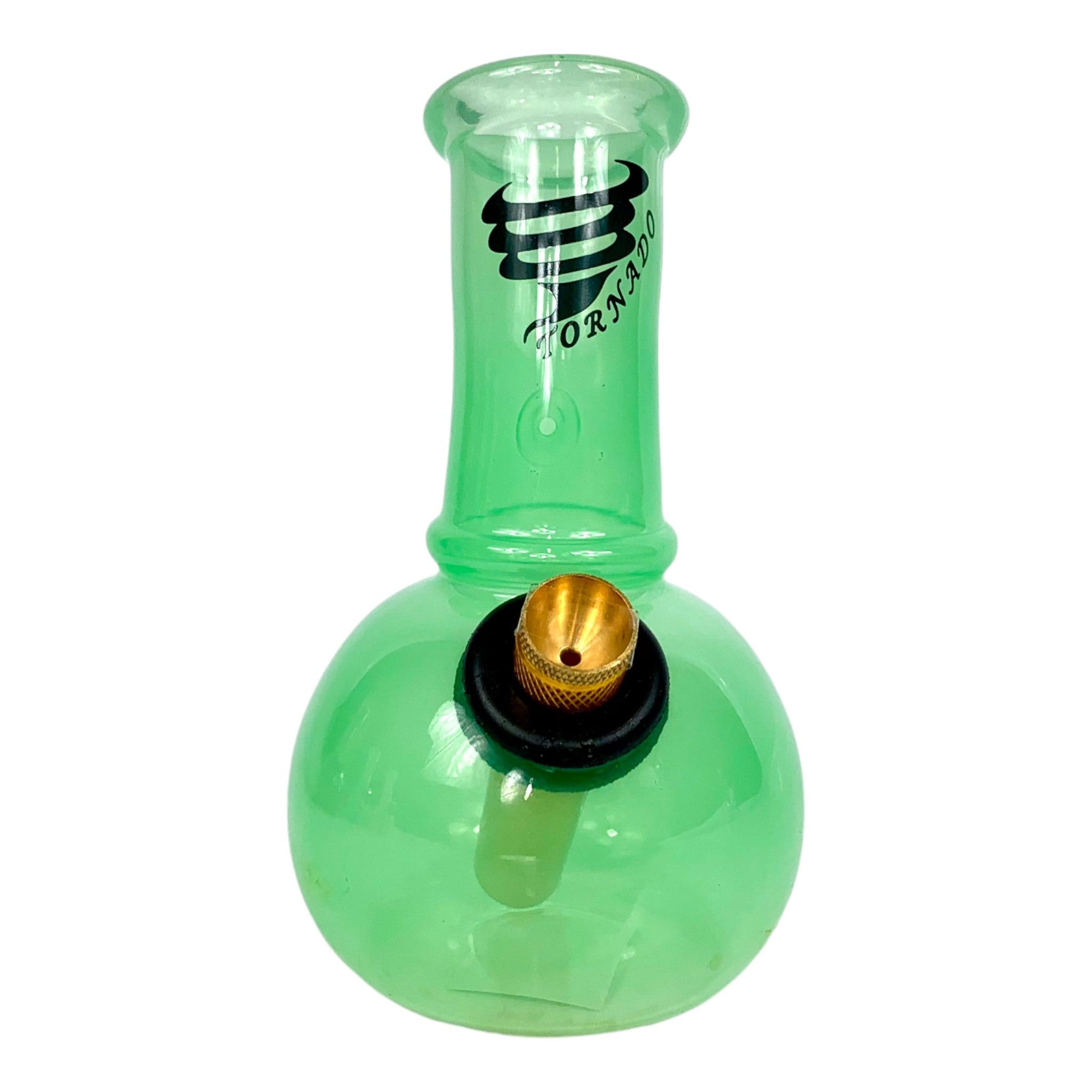 Tornado Mini Breeze Glass Bong 14cm Green - The Bong Baron