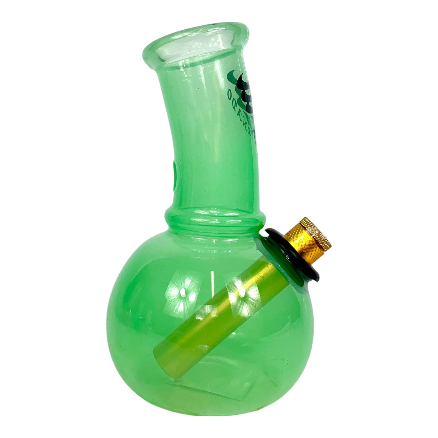 Tornado Mini Breeze Glass Bong 14cm Green - The Bong Baron