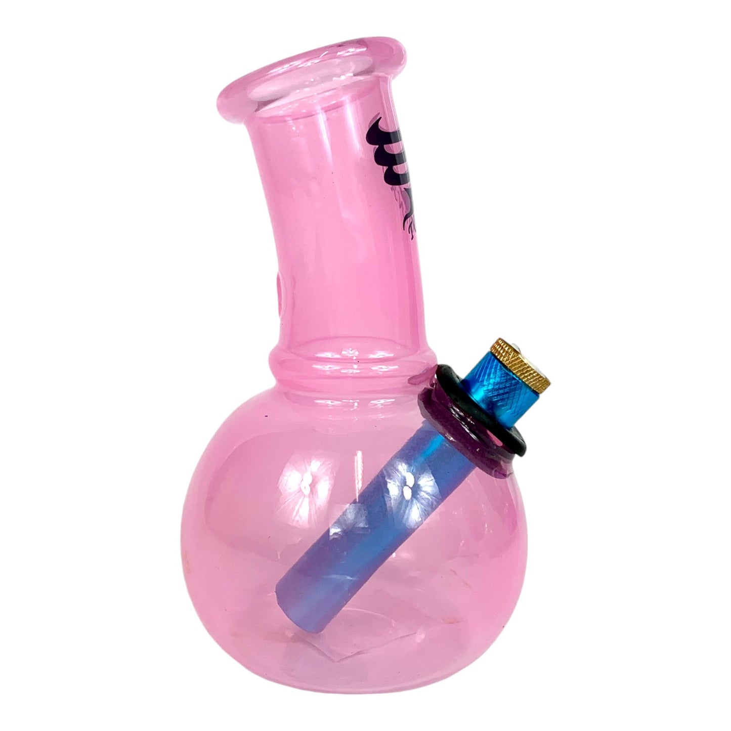 Tornado Mini Breeze Glass Bong 14cm Pink - The Bong Baron