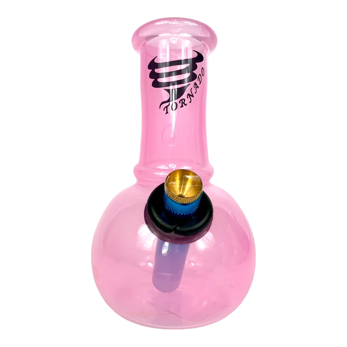 Tornado Mini Breeze Glass Bong 14cm Pink - The Bong Baron