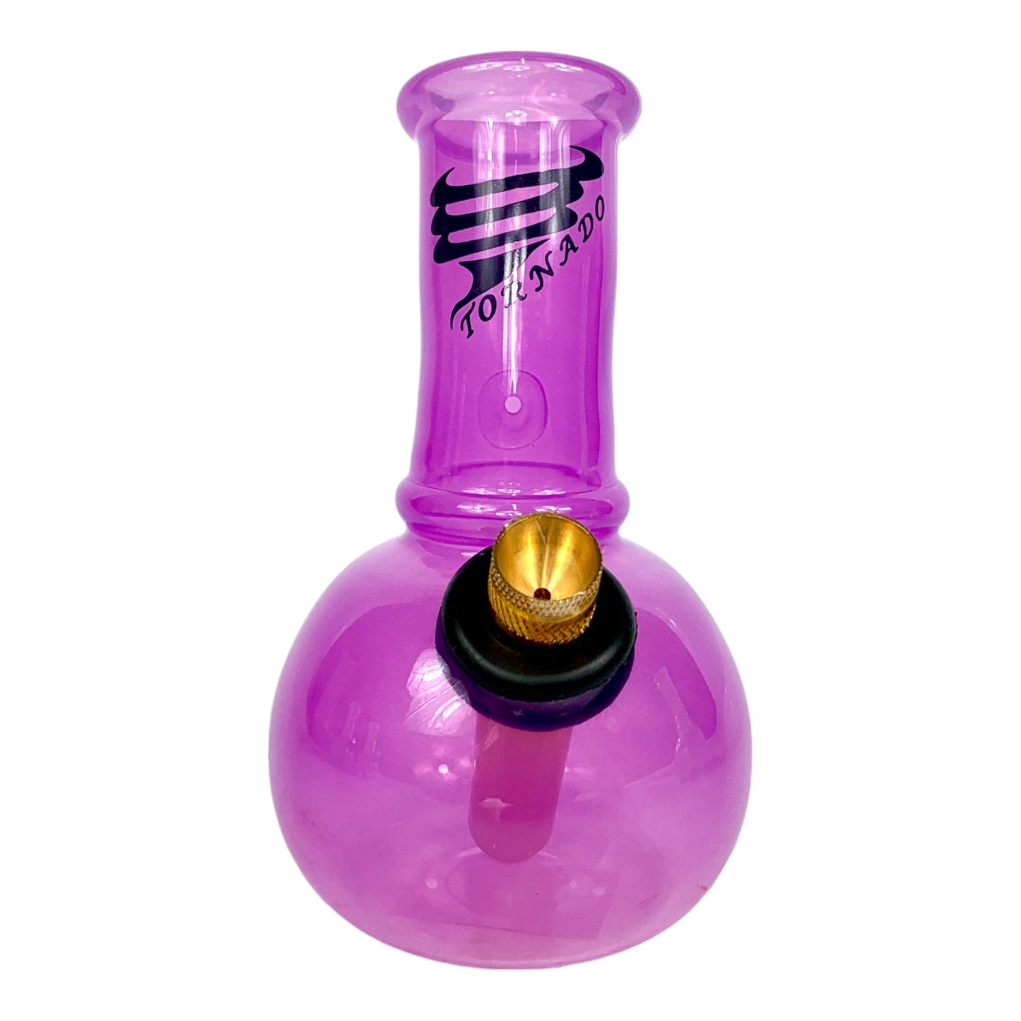 Tornado Mini Breeze Glass Bong 14cm Purple - The Bong Baron