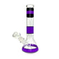 Triple Band Beaker Bong 25cm Purple - The Bong Baron