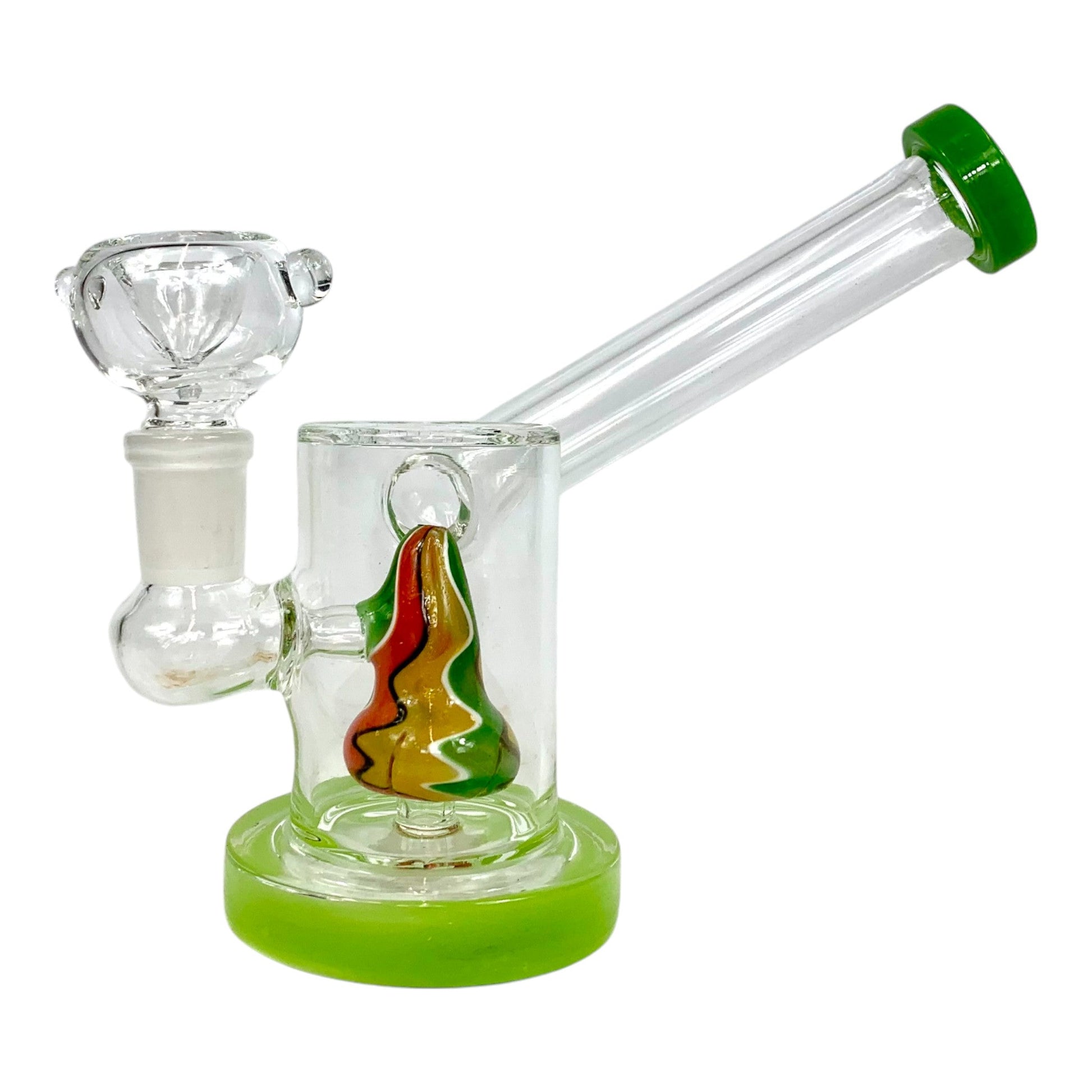 Twisted Perc Prism Dab Rig and Bong 12cm Green - The Bong Baron